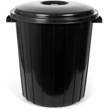 Image 1 of 25 л черно кошче за боклук с капак Planet (013324)