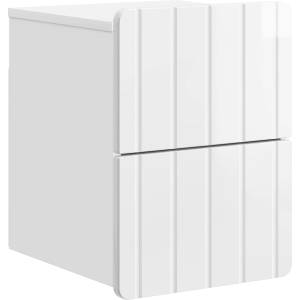 vidaXL Спален шкаф с монтаж на стена Бял гланц 33 x 34, 5 x 43 см (898303)