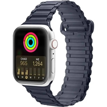 Dux Ducis Магнитна силиконова каишка Dux Ducis Strap (Armor Version) за Apple Watch SE, 8, 7, 6, 5, 4, 3, 2, 1 (41, 40, 38 mm), синя (6934913035412)