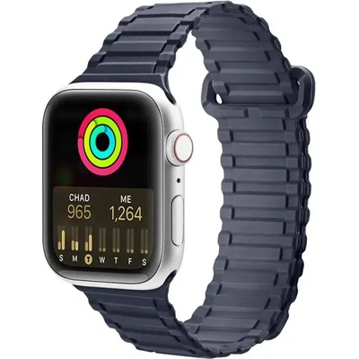 Dux Ducis Магнитна силиконова каишка Dux Ducis Strap (Armor Version) за Apple Watch SE, 8, 7, 6, 5, 4, 3, 2, 1 (41, 40, 38 mm), синя (6934913035412)