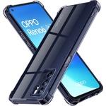 Techsuit Калъф за Oppo Reno6 5G - Techsuit - Удароустойчив Clear Silicone - Опушено Черен (KF2351554)
