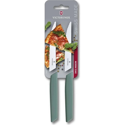 Victorinox Swiss Modern Sada 2 nožov na paradajky šalviovo zelená
