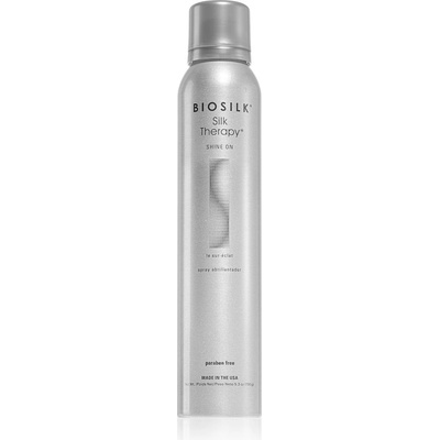 Biosilk Silk Therapy Shine On стилизиращ спрей за блясък и мекота на косата 150 гр