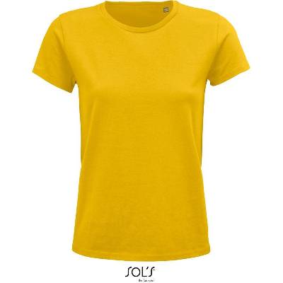 SOL'S Crusader Women Dámske tričko z bio bavlny žltá gold