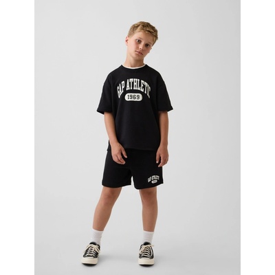 GAP Detské šortky s logom Gap Athletic Čierna