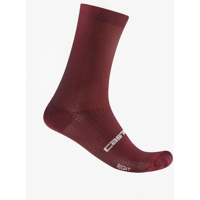 Castelli Espresso 18 ponožky Sock Deep Bordeaux