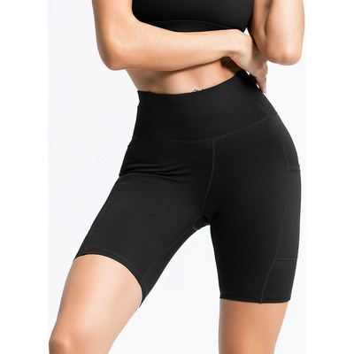 Športovní krátké legíny na jógu čierná