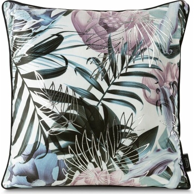Takoy Zamatová MALIBU zdobená vzorom exotických listov s lemovaním na okrajoch-HF-420656 45 x 45 cm