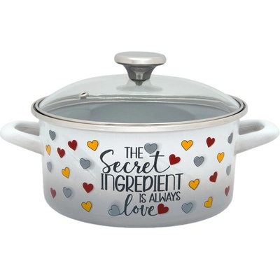 Metalac LOVE Kastrol se skl. poklicí 20 cm 2,8 l