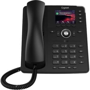 Gigaset P710 IP PRO IP Deskphone, цветен TFT дисплей, 4 функционални LED клавиша, HD звук, POE активиран S30853-H4101-R101 (S30853-H4101-R101)