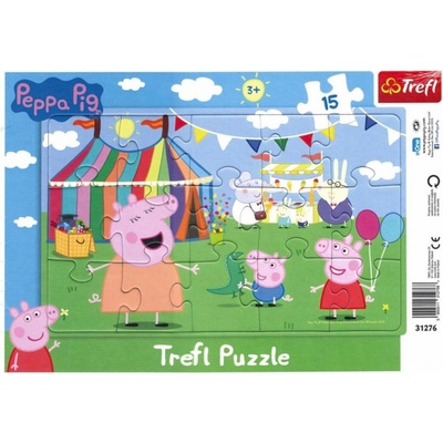Trefl Prasátko Peppa V zábavním parku 15 dielov