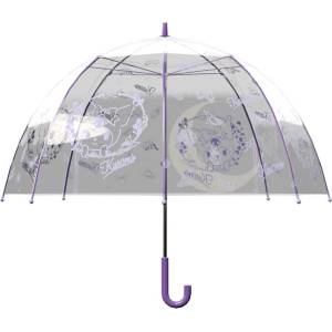 CYP BRANDS Чадър Cyp brands Hello Kitty Kuromi 57 cm umbrella - Purple (Transparent / Purple)