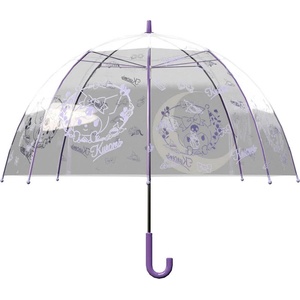 Hello kitty Чадър Hello kitty Kuromi 57 cm umbrella - Purple (Transparent / Purple)