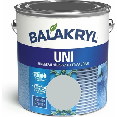Barvy a laky Hostivař akryl Uni mat 0105 2,5kg sv. šedá