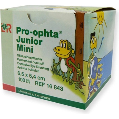 Pro ophta junior mini okluzor náplasti 6,5 x 5,4 cm 100 ks