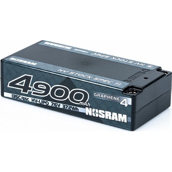 NOSRAM HV Stock Spec Shorty GRAPHENE-4 4900mAh Hardcase Akku 7.6V LiPo 135C/65C