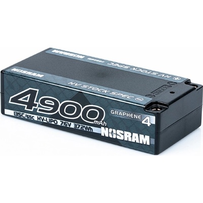 NOSRAM HV Stock Spec Shorty GRAPHENE-4 4900mAh Hardcase Akku 7.6V LiPo 135C/65C