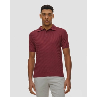 Pashmere Červené pánské Hedvábné Polo