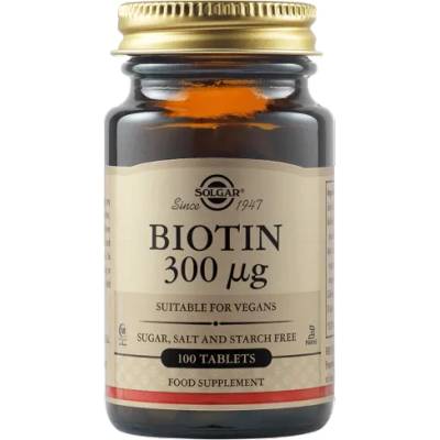 Solgar Biotin 300 mcg, 100 tablets
