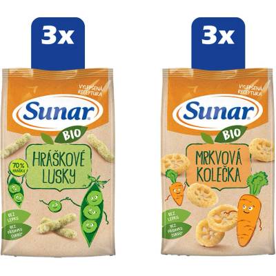 Sunar BIO detské chrumky mix kartón 12 x 45 g
