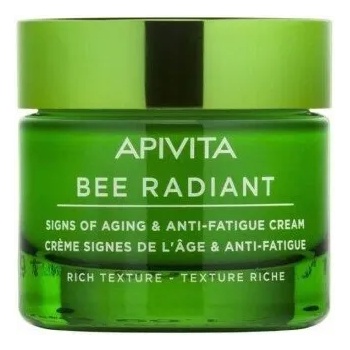 APIVITA Крем против стареене и признаци на умора за суха кожа , Apivita Bee Radiant White Peony & Patented Propolis Signs of Aging & Anti-Fatigue Cream Rich Texture, 50ml