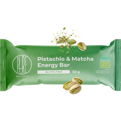 Energy BrainMax Pure Bar pistácie a matcha BIO 50 g – Zboží Dáma