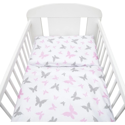 New Baby obliečky Motýle biele 90 x 120 cm