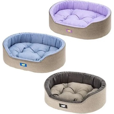 Ferplast Dandy Oran - Памучно овално легло за кучета с подвижна възглавница, 110 х 70 х 23см. /три модела