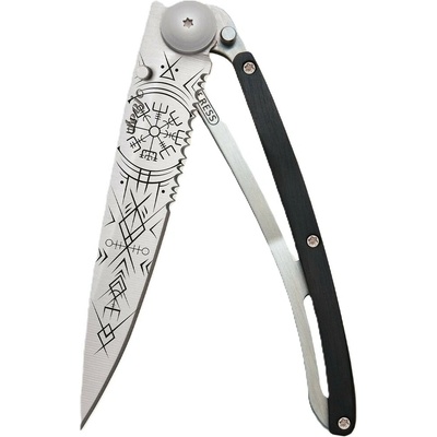 Deejo 1CB513 Tattoo Serration 37g ebony wood Viking Vegvisir