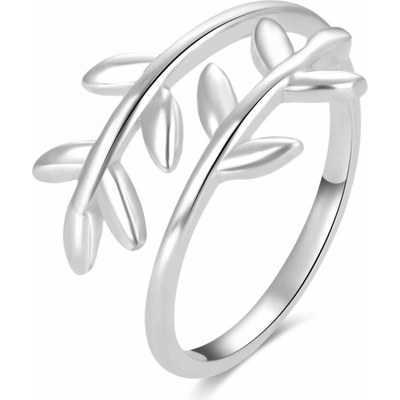 Beneto stříbrný na nohu s lístečky AGGF496