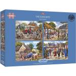 Gibsons - Puzzle 4x500 The Evacuees - 500 piese