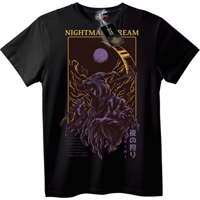 NOONEBRAND Тениска Кошмар: Нощен Лов - 2XL, Black