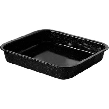 Румънски емайл РЯ-Тава квадрат 38x38х6см ЧЕРНА(149/38) (016098)