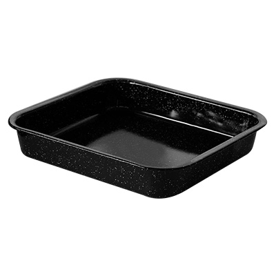 Румънски емайл РЯ-Тава квадрат 38x38х6см ЧЕРНА(149/38) (016098)