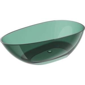Mexen Glass Свободностояща прозрачна вана 170 x 85 см, тюркоаз, хромиран (58061708511)