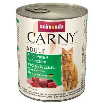 Animonda Carny Adult - Hovädzie, morka a králik 800g