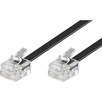 Goobay 11.92.9965 telefonní s konektory RJ11, 6/4, 15m, černý