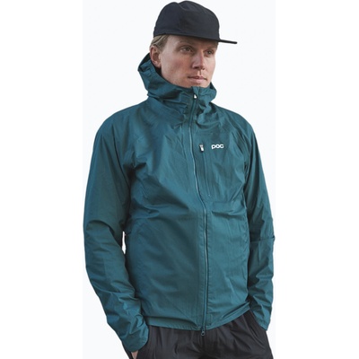 POC Мъжко яке за колоездене POC Motion Rain dioptase blue