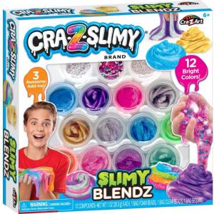 CRA-Z-ART Творчески комплект със слайм Cra-Z-Art - Slimy Blendz, 12 цвята (60035) - ozone