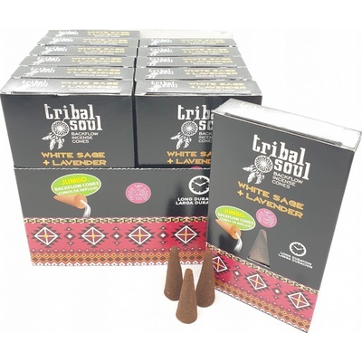 Tribal Soul White Sage + Lavender vonné kužely 10 ks – Zboží Dáma