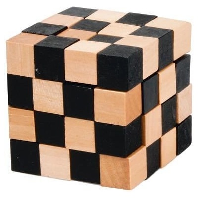 Fridolin Логически 3D куб Fridolin Master Snake Black/Natur