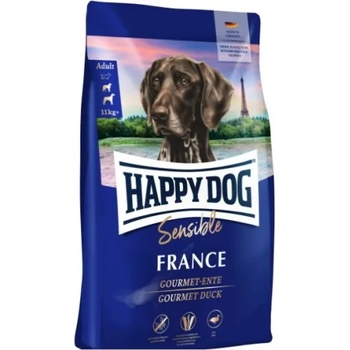 Happy Dog Sensible France - чувствителни кучета от средни и големи породи с патешки протеин и безглутенов картоф, 4 кг, Германия - 60556