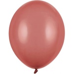 Party Deco Пастелен латексов балон - бургунди - 30 см (sb14p-086)