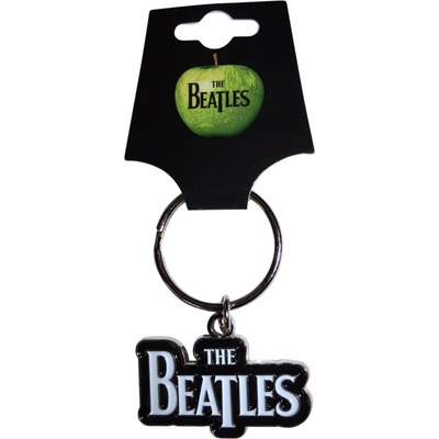 The Beatles Drop T Logo White Ключодържател (BKC002)
