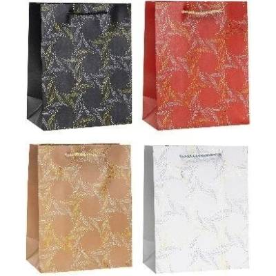 Ozdobná taška 18x23x8cm s ražbou (hot-stamp) - mix vzorov ROZETTE