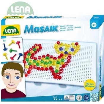 Lena 35601 Mozaika malá klobouček 10 mm krystal 130 ks