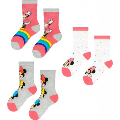 Frogies Detské ponožky Minnie 3ks šedá