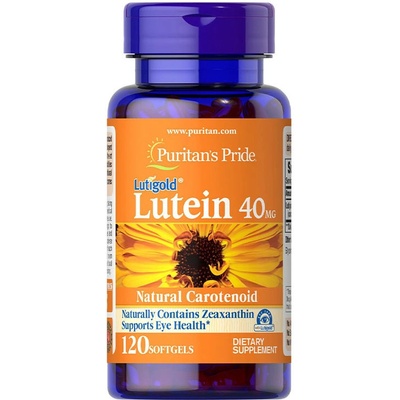 Puritan's Pride Luteín 40 mg očný vitamín 120 Mäkká kapsula