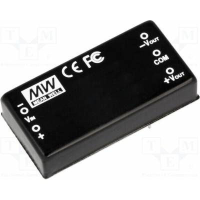 MEAN WELL DKA15B-15 Měnič: DC/DC; 15W; Uvst: 18÷36VDC; Uvýst: 15VDC; Uvýst2: -15VDC; THT