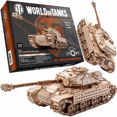Little Story Dřevěné 3D puzzle tank Bat.-Chaitllon Bourvasque 763 ks